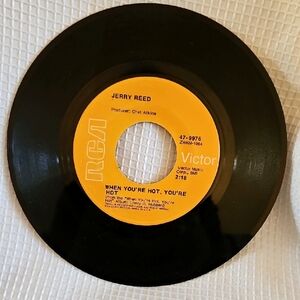 Jerry Reed You've Been Cryin' Again When You're Hot, You're Hot Vinyl 45RPM